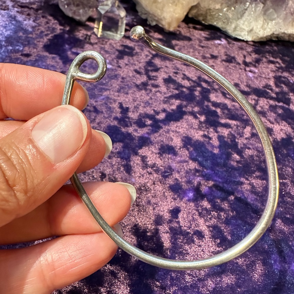 Sterling Silver Modernist Stacking Cuff Bracelet - image 7